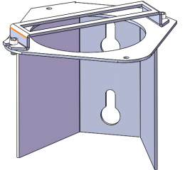 管網(wǎng)低功耗采集微系統(tǒng)安裝支架